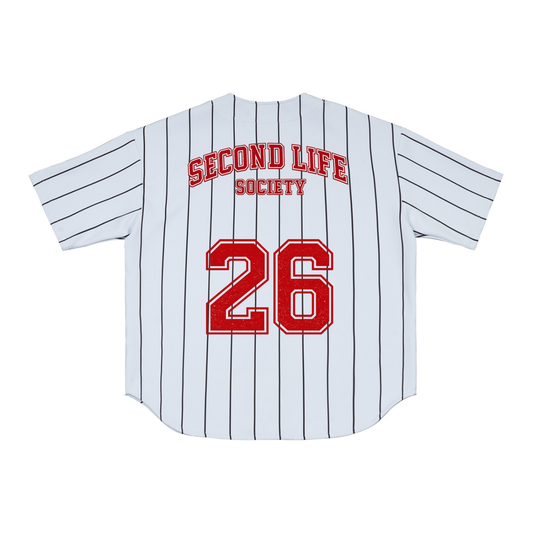 Team Second Life Society - Pinstripe Baseball Jersey