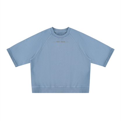 Good Finds Only- Unisex Vintage Wash Boxy Short Sleeve Sweatshirt