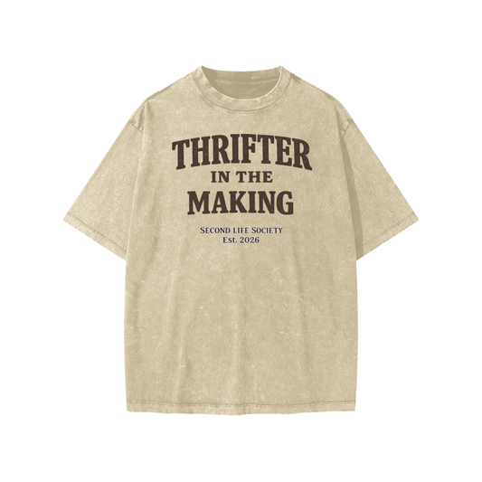 Thrifter in the Making - Snow Washed Kids' T-Shirt