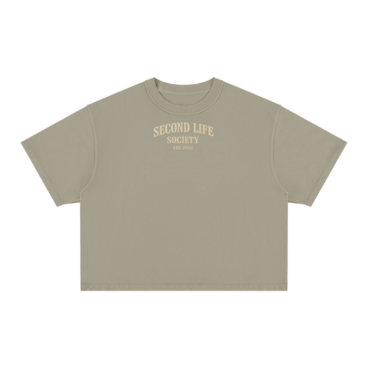 Caffeinated Thrifter Tee-Unisex Vintage Wash Boxy T-Shirt