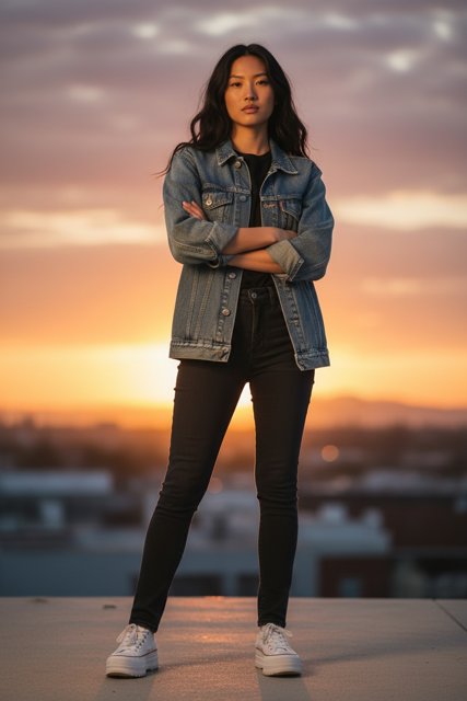 AllSaints Denim Jacket – Size Large