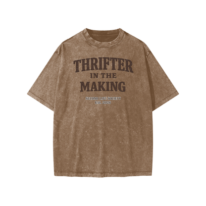 Thrifter in the Making - Snow Washed Kids' T-Shirt