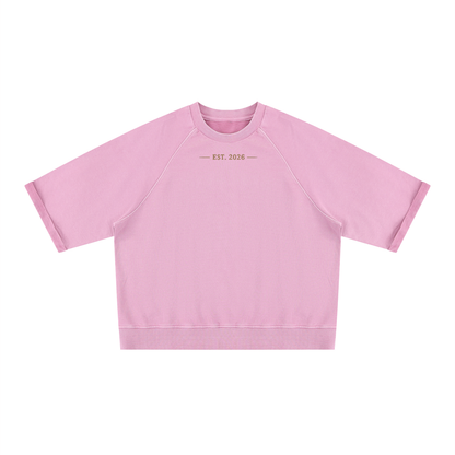 Good Finds Only- Unisex Vintage Wash Boxy Short Sleeve Sweatshirt