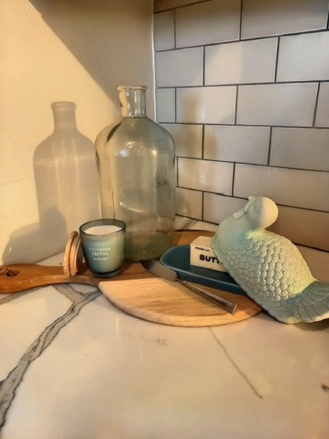 Ceramic Bird Butterdish