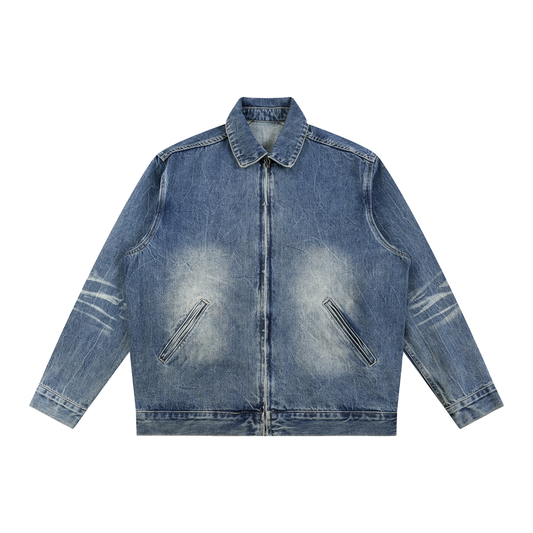 Good Finds Only Vintage Wash Zip Up Denim Jacket