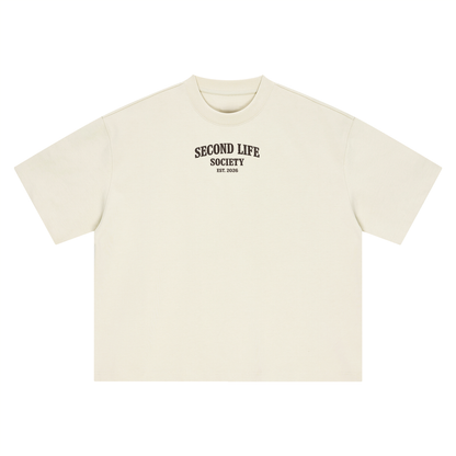 The Caffeinated Thrifter Tee- Boxy Oversized T-Shirt
