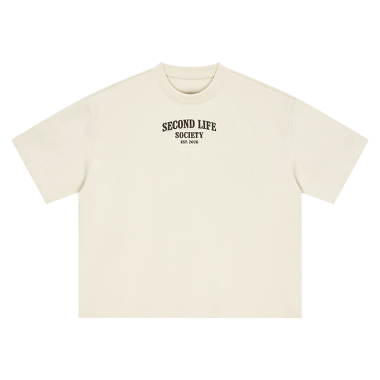 The Caffeinated Thrifter Tee- Boxy Oversized T-Shirt